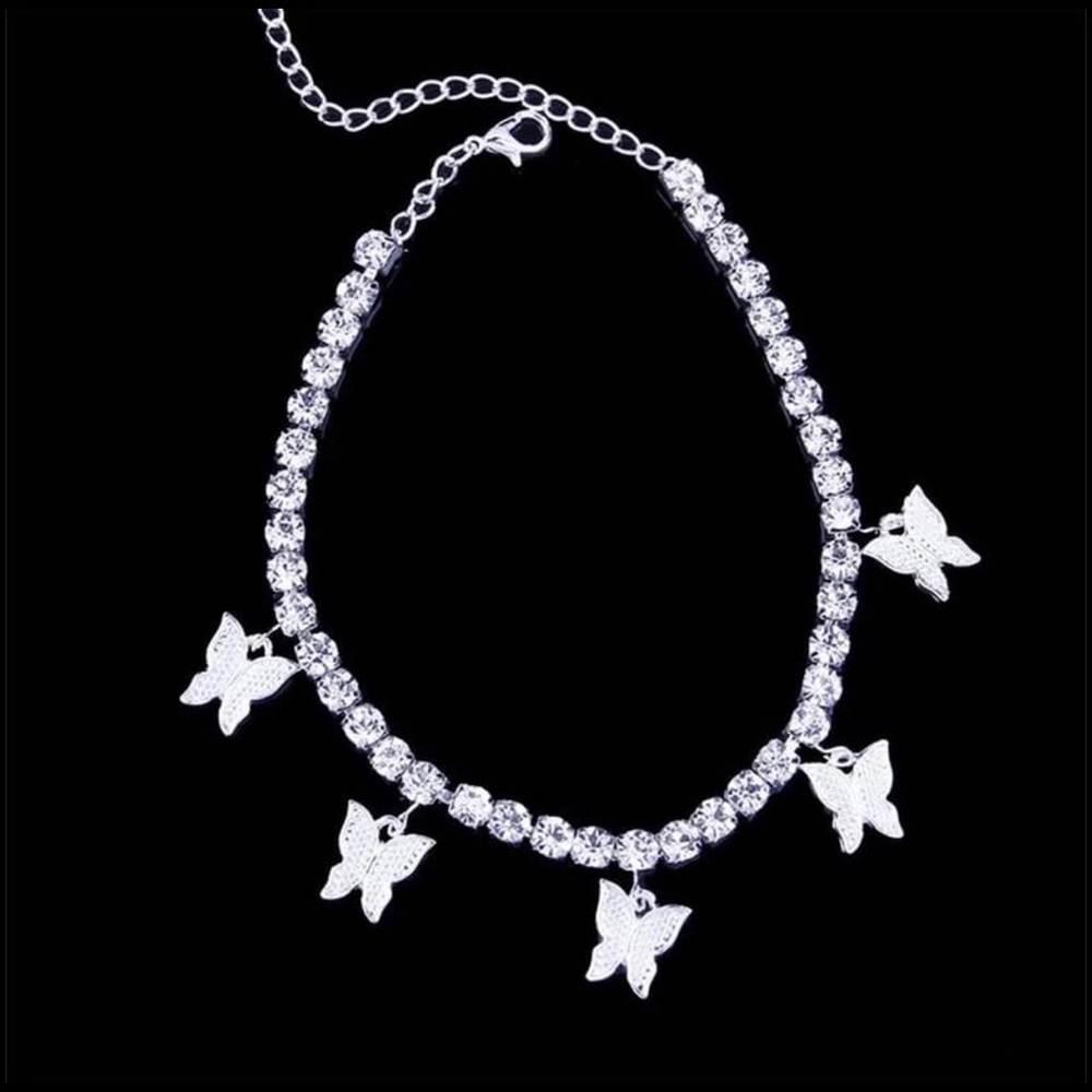 Butterfly anklet